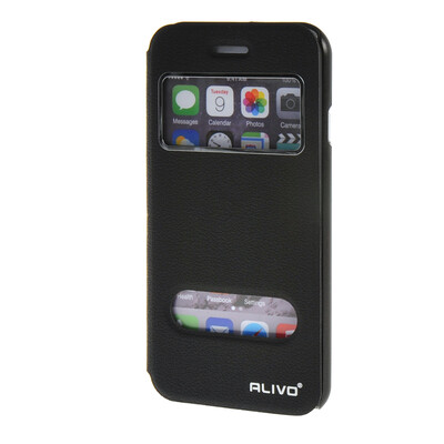 

MOONCASE ЧЕХОЛ ДЛЯ Apple iPhone 6 ( 4.7 inch ) View Window Leather Flip Bracket Back Cover Black