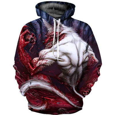 

Mens Hoodie 3D Printed Women Pullover Sweater