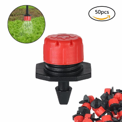 

50pcs Adjustable Dripper Micro Sprinker Anti clogging Emitter Dripper System