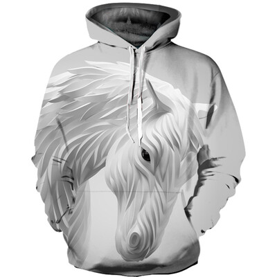 

Mens Hoodie 3D Printed Women Pullover Sweater