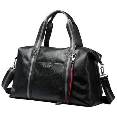 

Bo brand Bopai travel bag mens handbag short-distance large capacity PU luggage female travel fitness bag travel shoulder bag waterproof duffel bag black 832-007211