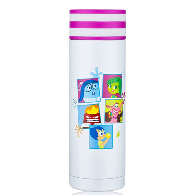

Haers HAERS 380ml Disney mind team stainless steel vacuum insulation outdoor travel readily straight water cup DSLW-350-16 white