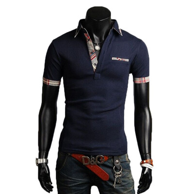 

Zogaa New Men's Polo Shirt Fashion Simple Contrast Color