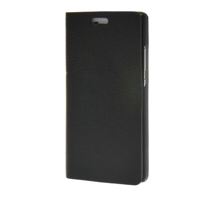 

MOONCASE Leather Side Flip Wallet Card Holder Stand Shell Pouch Case Cover for Huawei Ascend P8 Lite Black