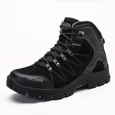 

2018 New Men Boots Autumn Winter Outdoor Sneakers Mens Snow Boots keep Warm Plush Boots Plush Ankle Snow Work Casual Shoes