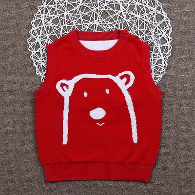 

2018 New Childrens Vest Mens&Girls Clothing Baby Baby Pure Cotton Sweater