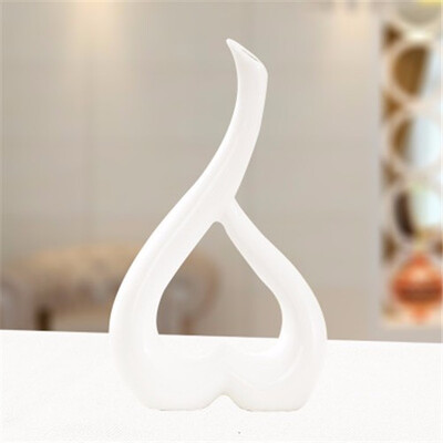 

Ceramic modern home crafts heart-shaped flower ornaments wedding gifts creative living room