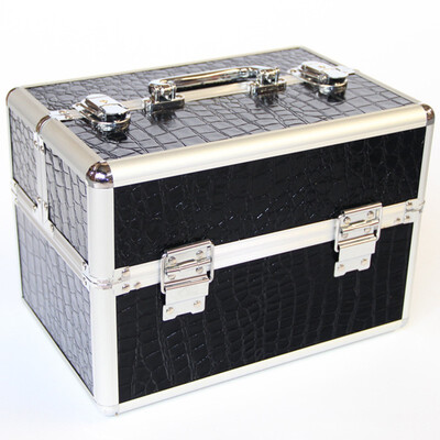 

Aluminum frame travel suitcase cosmetic professional beauty case jewelry box women bag Multi layer manicure toolbox luggage bags