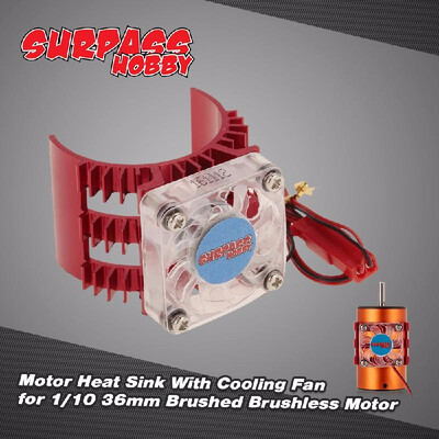 

SUPERPASS HOBBY Motor Heat Sink With Cooling Fan for 110 HSP HPI Wltoys Kyosho