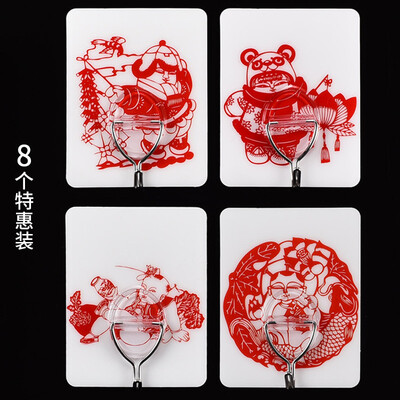 

Guard home strong load-bearing hook-free punching glue no trace hook for tile glass wall bathroom kitchen door stick HDT41