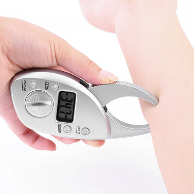 

OZ Body Fat Caliper Electronic Digital + Tape Measure Pack Skin Muscle Tester