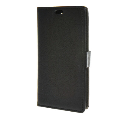 

MOONCASE Litch Skin Leather Card Slot Wallet Bracket Back Case Cover for LG Magna H520F H500F Black