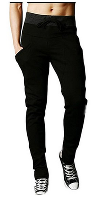 

Mooncolour Mens Fake Zip Pockets Jogging Harem Pants