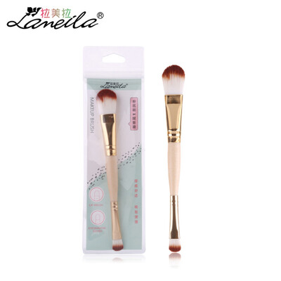 

Latina L0947 double head makeup brush foundation brush eye shadow brush concealer brush smudge brush eyebrow brush diagonal brush makeup tool