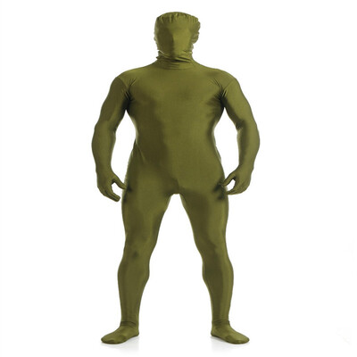 

Gesikai Mens Full Bodysuit Dark Blue Spandex Lycra Zentai Suit Mens Second Skin Tights Suit Mens Halloween Costumes