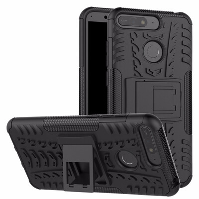 

Goowiiz Phone Case For Huawei Y6 2018Enjoy 8EHonor 7AY6 Prime 2018 Armor Tire Texture Rugged Protection PCTPU