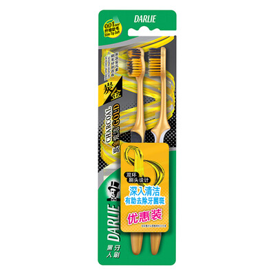 

Черный (Darlie) углерода Ким Хайан Clean Зубная щетка × 2 (Предложение пакета)