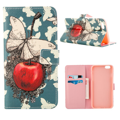 

MOONCASE ЧЕХОЛ ДЛЯ iPhone 6 Plus (5.5") Flip Leather Wallet Card Slot Foldable Stand Feature [Pattern series] /a08