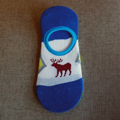 

A Pair Of Men&39s Personality Cotton Anti-Skid Breathable Invisible Ship Socks