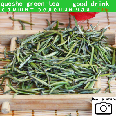 

2019 high quality Green Tea Mingqian fried queshe Maojian tea 100 grams green healthy diet