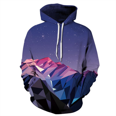 

QYDM0309Mens Hoodie 3D Printed Women Pullover Sweater