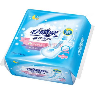 

ANERLE синий основной опыт мягкого хлопка гигиенических салфеток ночь с деликатной поверхностью 275мм * 10 таблеток (старая и новая упаковка случайное распределение)