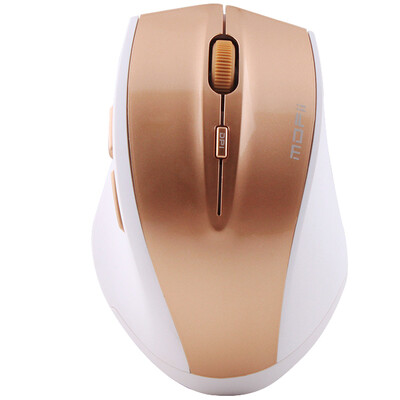 

Ferris hand Mofii G52 wireless mute mouse earth Hao gold wireless mouse