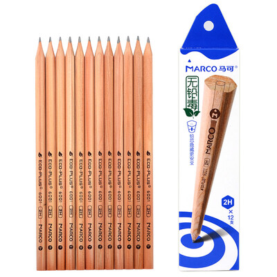

Marco 6000E-HB-12CB Writing pencils Wooden hexagon with rubber head (HB) 12 boxed