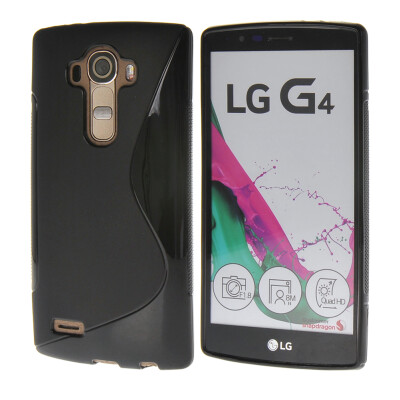 

MOONCASE  - Line Soft Flexible Silicone Gel TPU Skin Shell Back Case Cover for LG G4 Black