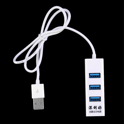 

4-Port USB 20 Multi HUB Splitter Expansion Cable Adapter For PC Laptop