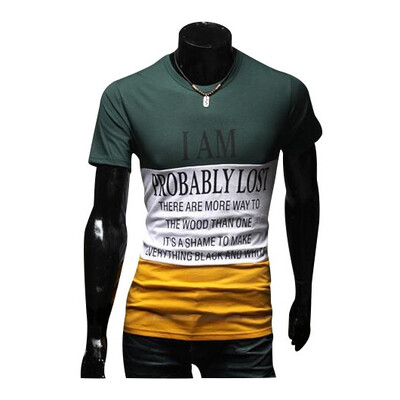 

Zogaa Men's T-Shirt Fashion Slim Round Collar