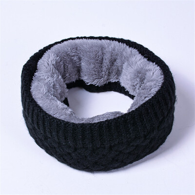 

Knitted Winter Scarf Women Causal Children Scarf Fashion Thickened Kids Neck Scarf For Girls Boy Cotton Ring Scarves