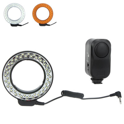 

Andoer 48 LED anello luminoso con 2 Macro Flash Diffusore per Canon Nikon Pentax