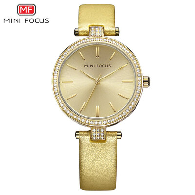 

MINI FOCUS Fashion Stainless Steel Strap Women Quartz Watch MF0039L