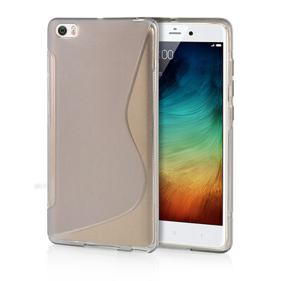 

MOONCASE S - Line Soft Flexible Silicone Gel TPU Skin Shell Back ЧЕХОЛ ДЛЯ XiaoMi Mi Note Pro Grey