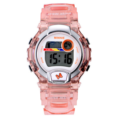 

Дисней (Disney) аутентичные студенты наручных часов женского стола девушки Дисней смотреть водонепроницаемый спорт на открытом воздухе многофункциональный вел Микки~d электронных часы PSB007