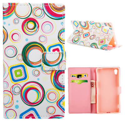 

MOONCASE ЧЕХОЛ ДЛЯ Sony Xperia Z2 Flip PU Leather Fold Wallet Card Slot Kickstand Back [Pattern series] /a13