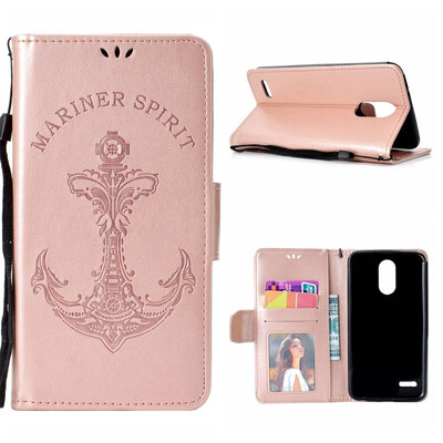 

MOONCASE Huawei P8 Lite 2017 Embossed Mermaid Anchor Holster - Rose Gold