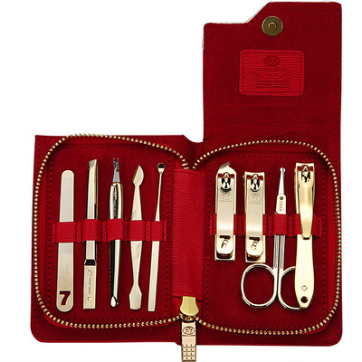 

[777] Jingdong супермаркет набор для ногтей кусачки зажим девять комплектов обрезки состава NTS-1021G красный (на входе)