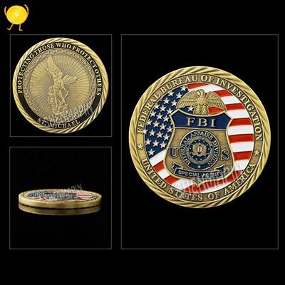 

ST Michael commemorative coin antique bronzed