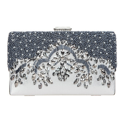 

Fawziya Evening Clutch Purses For Women Pearl Wedding Purse