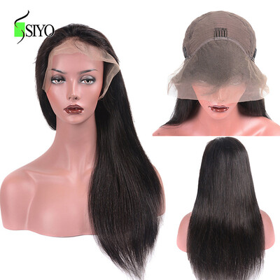 

Siyo Straight Lace Front Human Hair Wigs 360 Lace Frontal Wig Brazilian Wig Pre Plucked Remy Hair Natural Hairline Lace Wig
