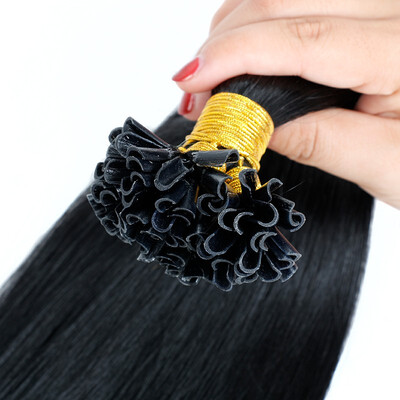 

BHF HAIR Fusion hair extensions Human Hair Extension European Human Keratin U Tip Pre Bonded Hair Extension 1gs 20g pack