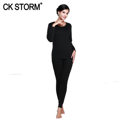 

CK STORM Womens Thermal Underwear Comfortable Cotton Round Neck
