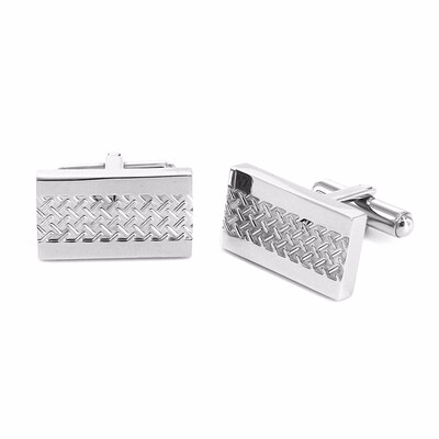 

Sharp Stainless Steel Dots Detail Square Cufflinks for Men