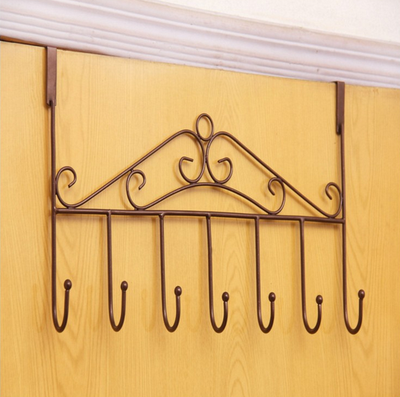 

Multi function seamless hook hanger hook for iron art door rear hanger