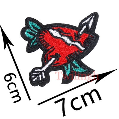 

Twilingh Embroidered Patches Medal of Brooches for Clothing DIY