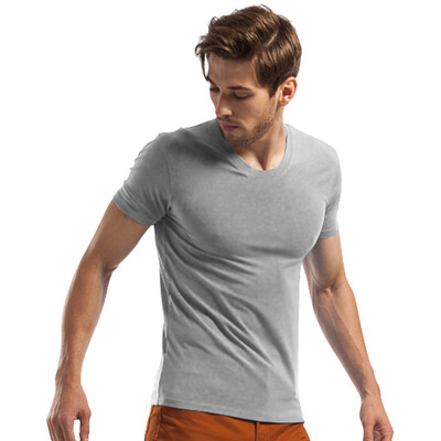 

Jingdong Supermarket Seven Wolves Mens Short Sleeve T-Shirt Round Neck Cotton Solid Color Cotton Sweatshirt 98713 Light Gray Ash XL