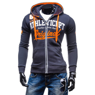 

Zogaa New Fashion Mens Long Sleeve Hoodie Sweatshirt Cotton Blend Pure