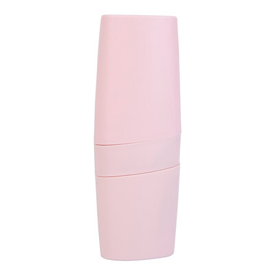

Nolan Sendi Portable Toothbrush Cup Toothbrush Box Dental Tube Travel Washing Toothbrush Storage Box Brushing Cup Creative Simple Three-in-One NL8112 Pink